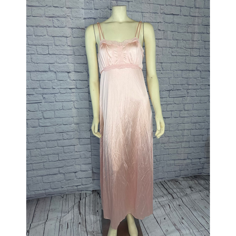 American Vintage 60's Nightgown Lingerie Slip bundle of 2 pink & green size XS